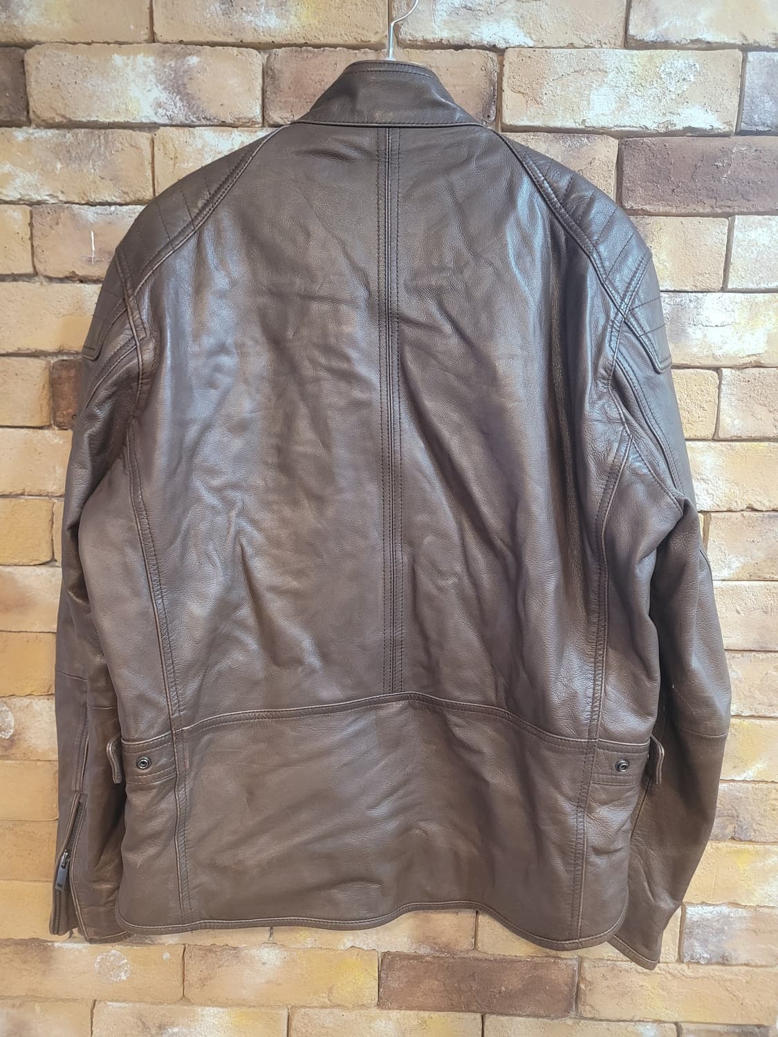 L'UOMO 워모 브라운 양가죽 라이더 자켓 95 상품이미지2