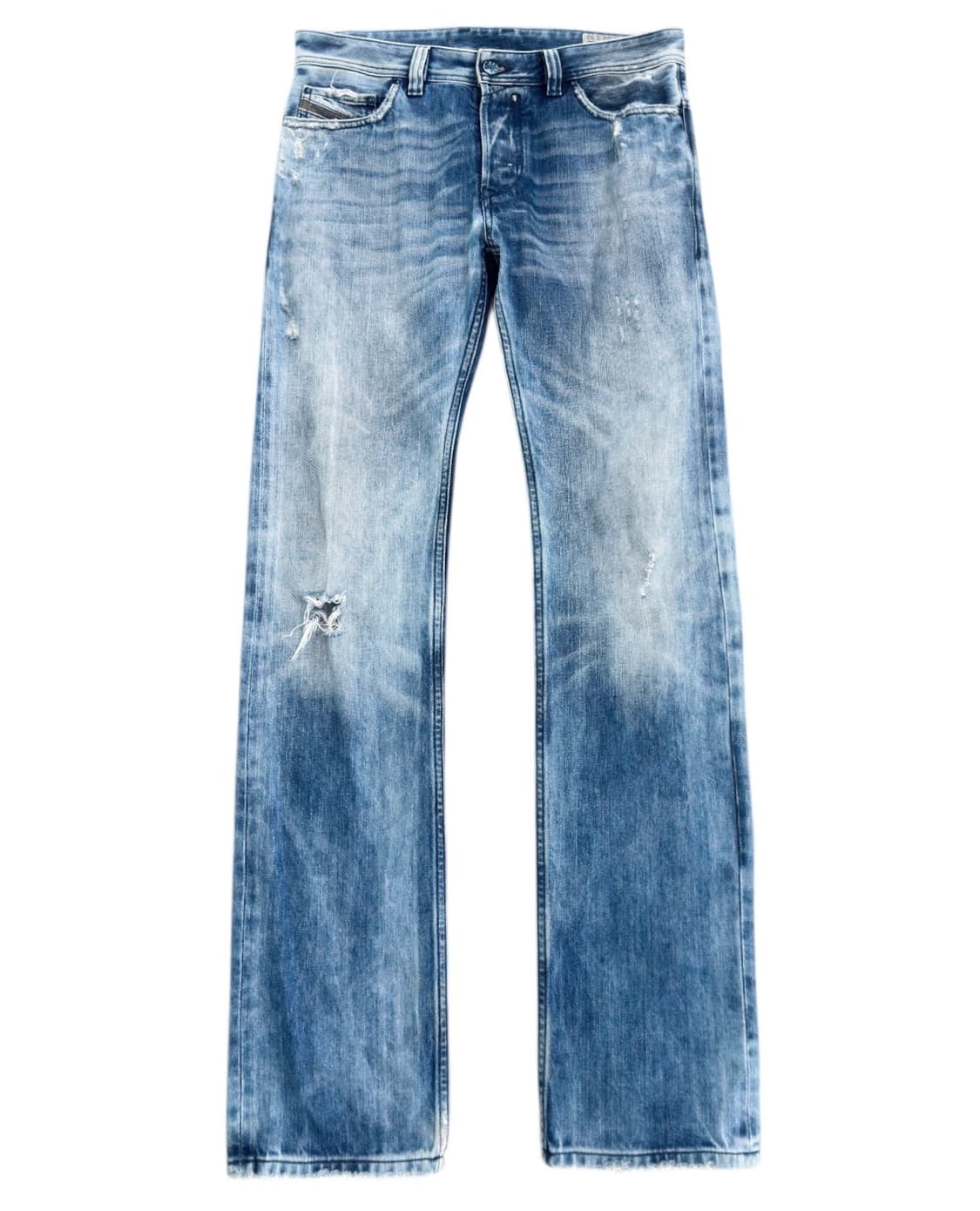 디젤 워시드 스트레이트 데님 팬츠 상품이미지5