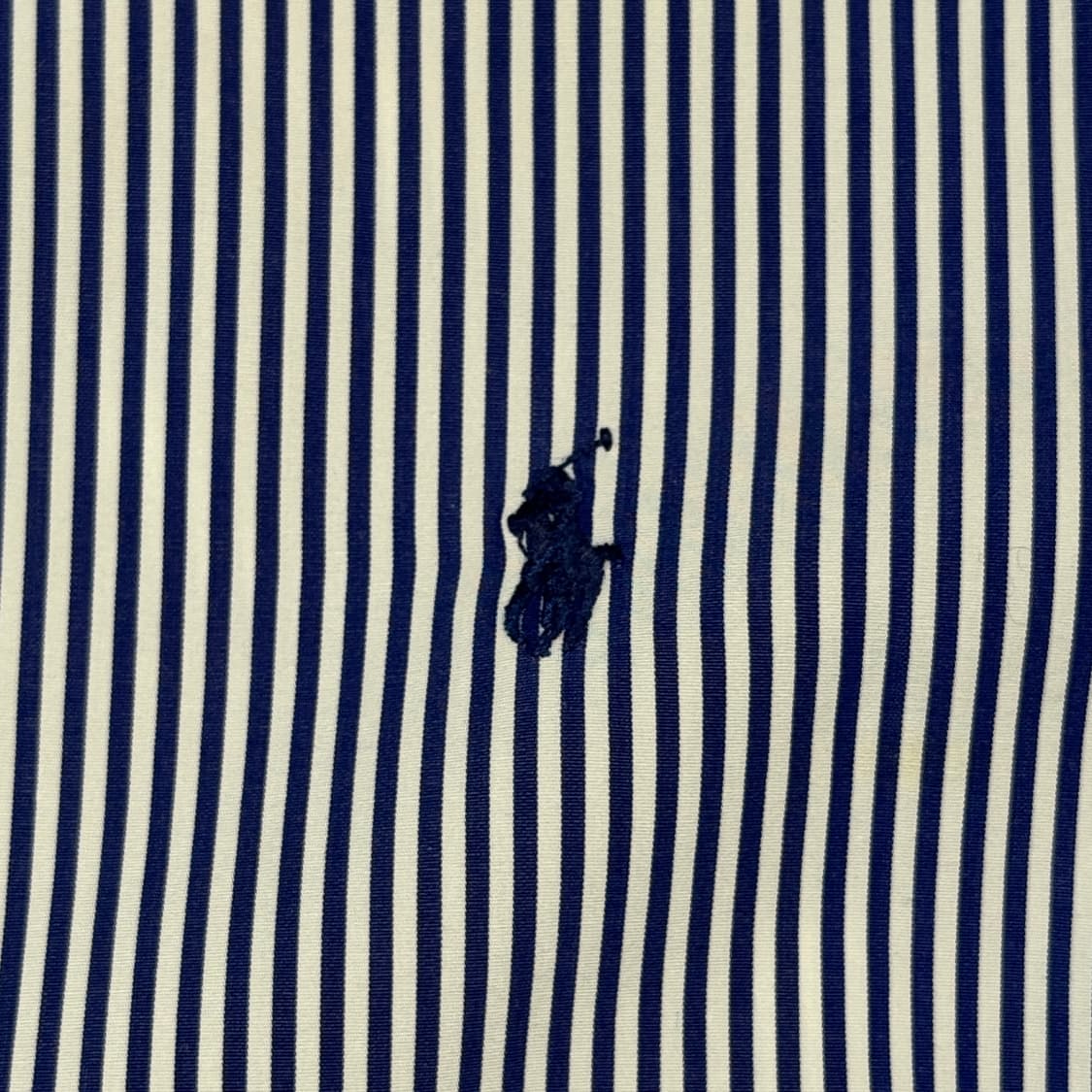 XL) 폴로 랄프로렌 클래식 블루 스트라이프 포플린 셔츠 상품이미지4