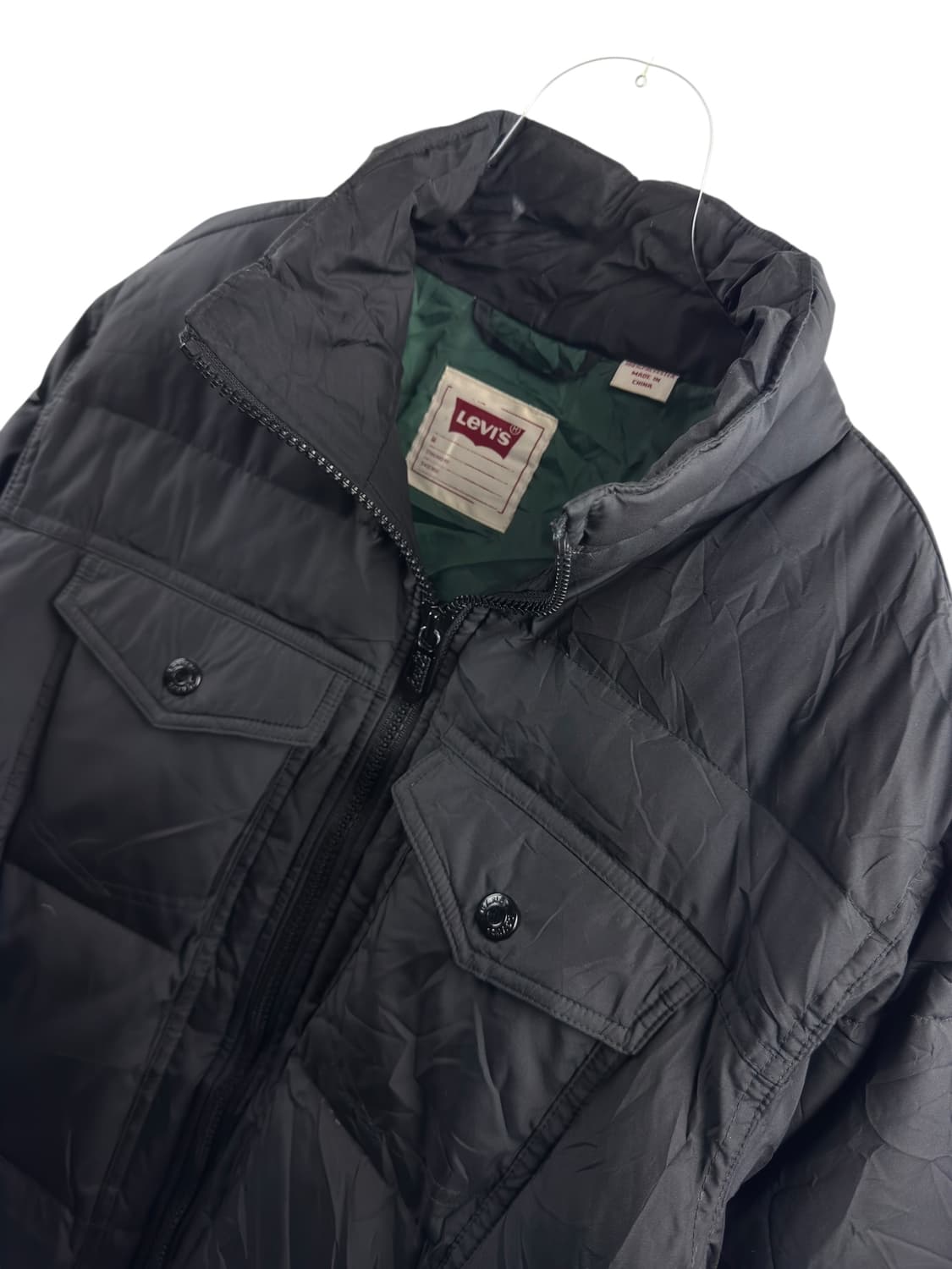 리바이스 블랙 베이직 패딩1331 상품이미지3