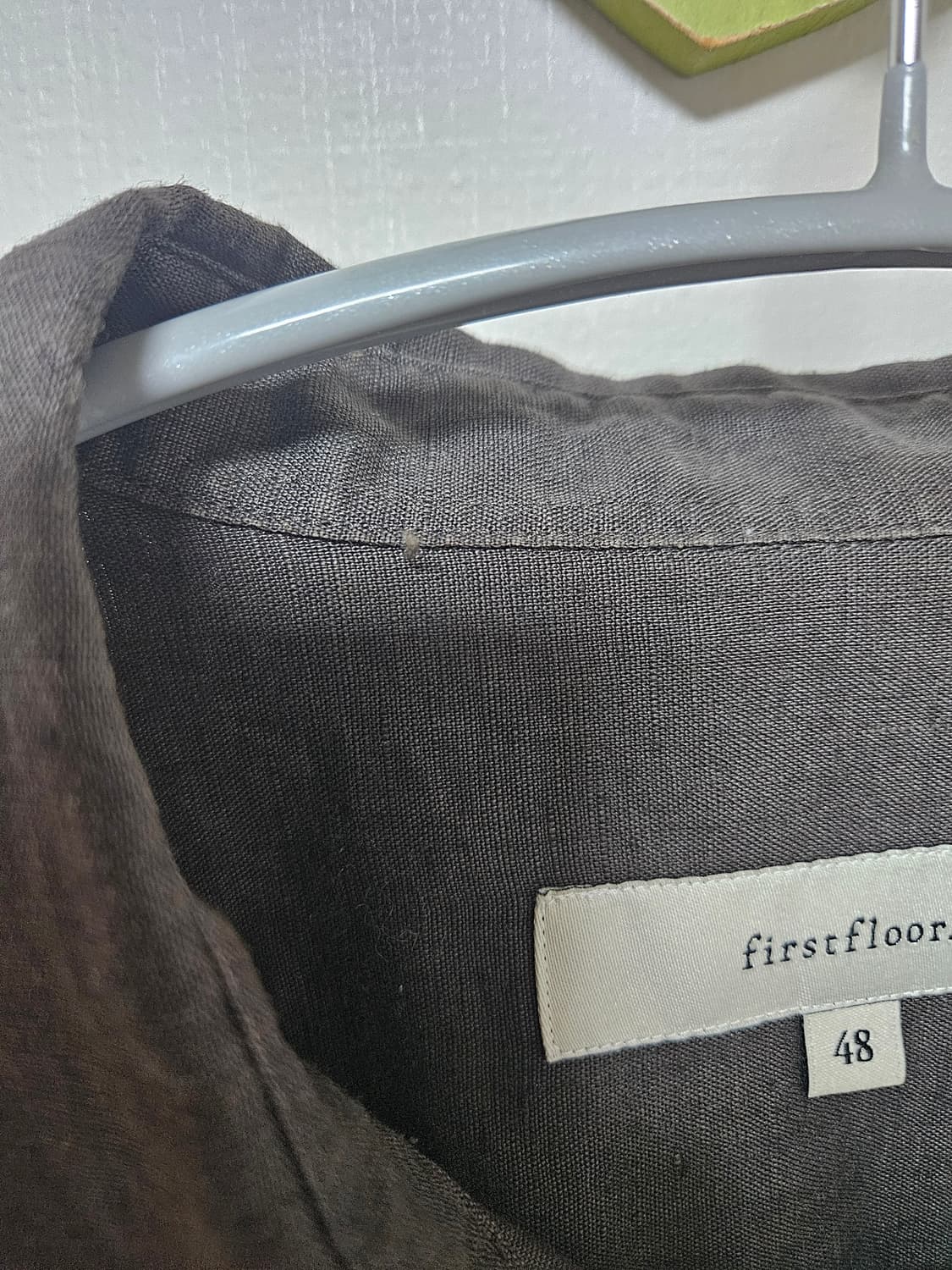 [48] 퍼스트플로어 린넨셔츠 블랙올리브 상품이미지3