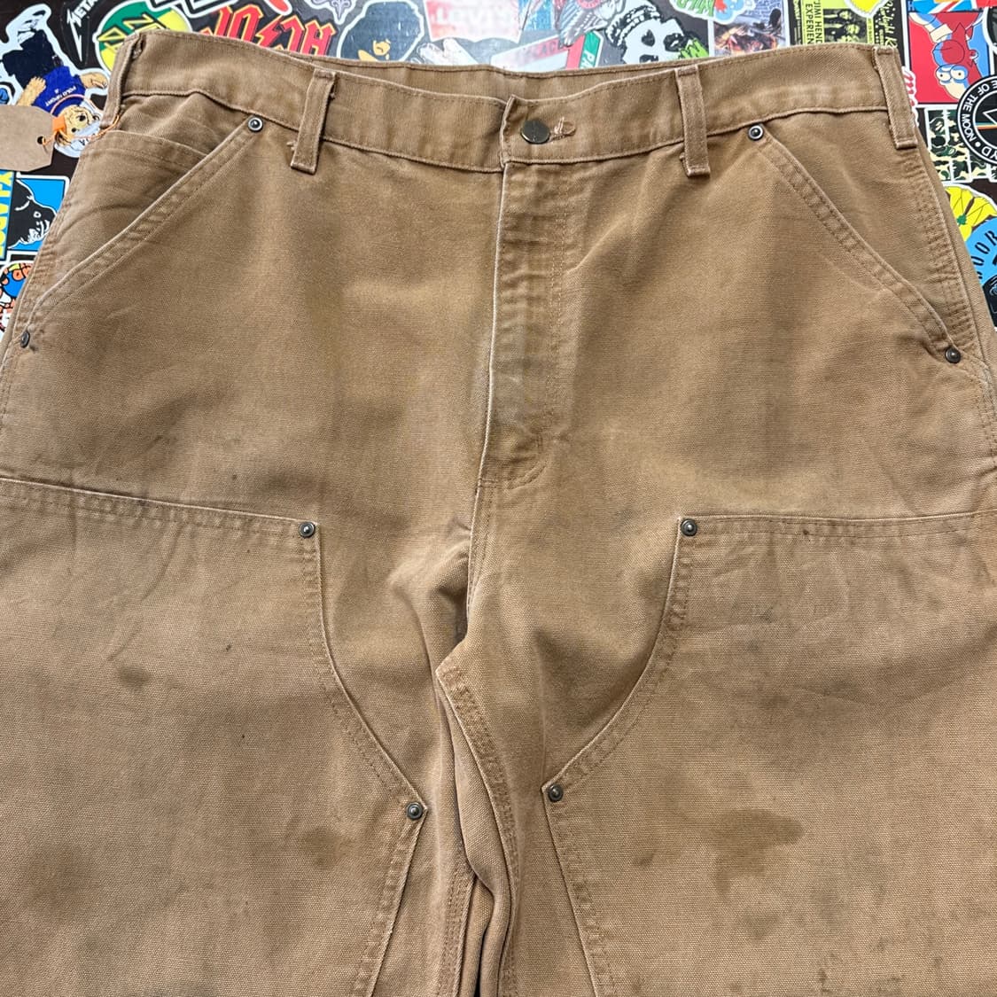 칼하트 더블니 카펜터 팬츠 B136-BRN 35 상품이미지3