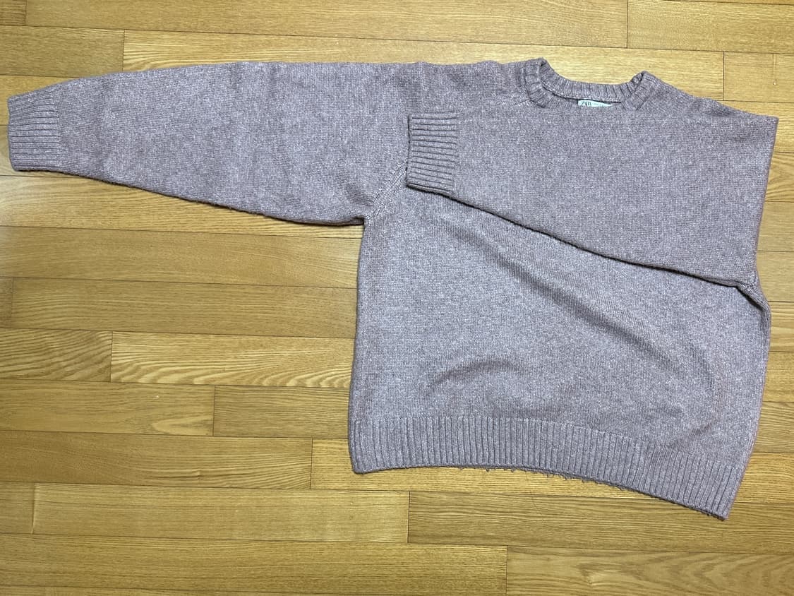 자라 니트 스웨터 핑크 M 상품이미지3