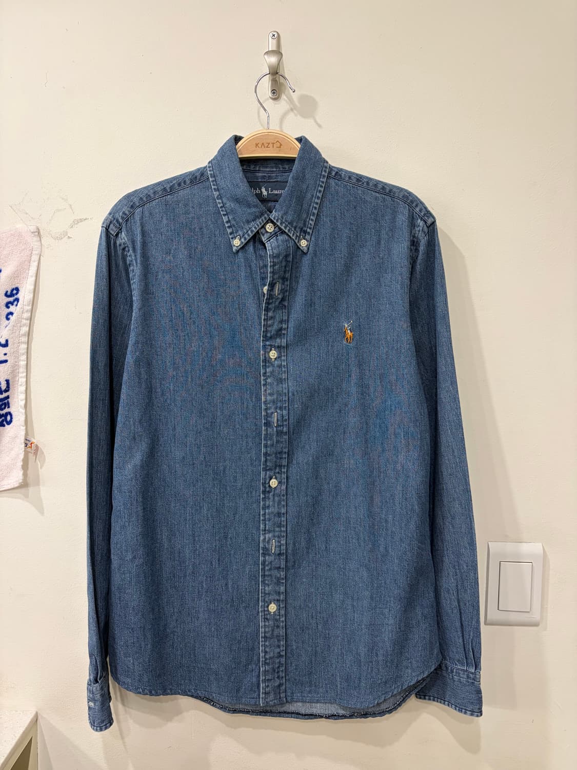 137. 폴로 데님셔츠 청셔츠 상품이미지1