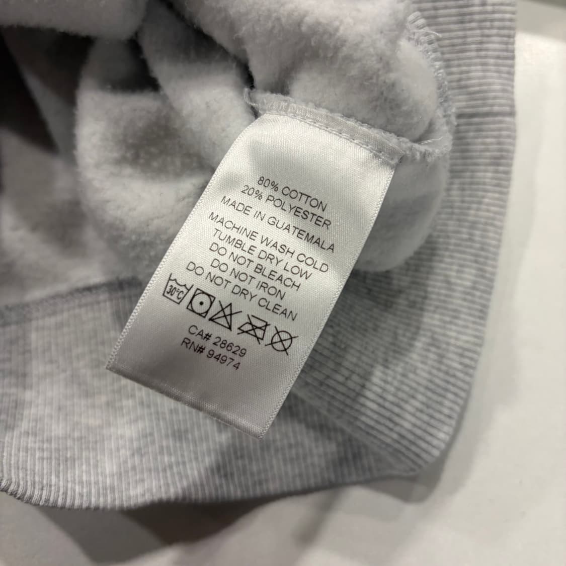 [M] 21ss 스투시 베이직 로고 맨투맨 회색 B862 상품이미지7