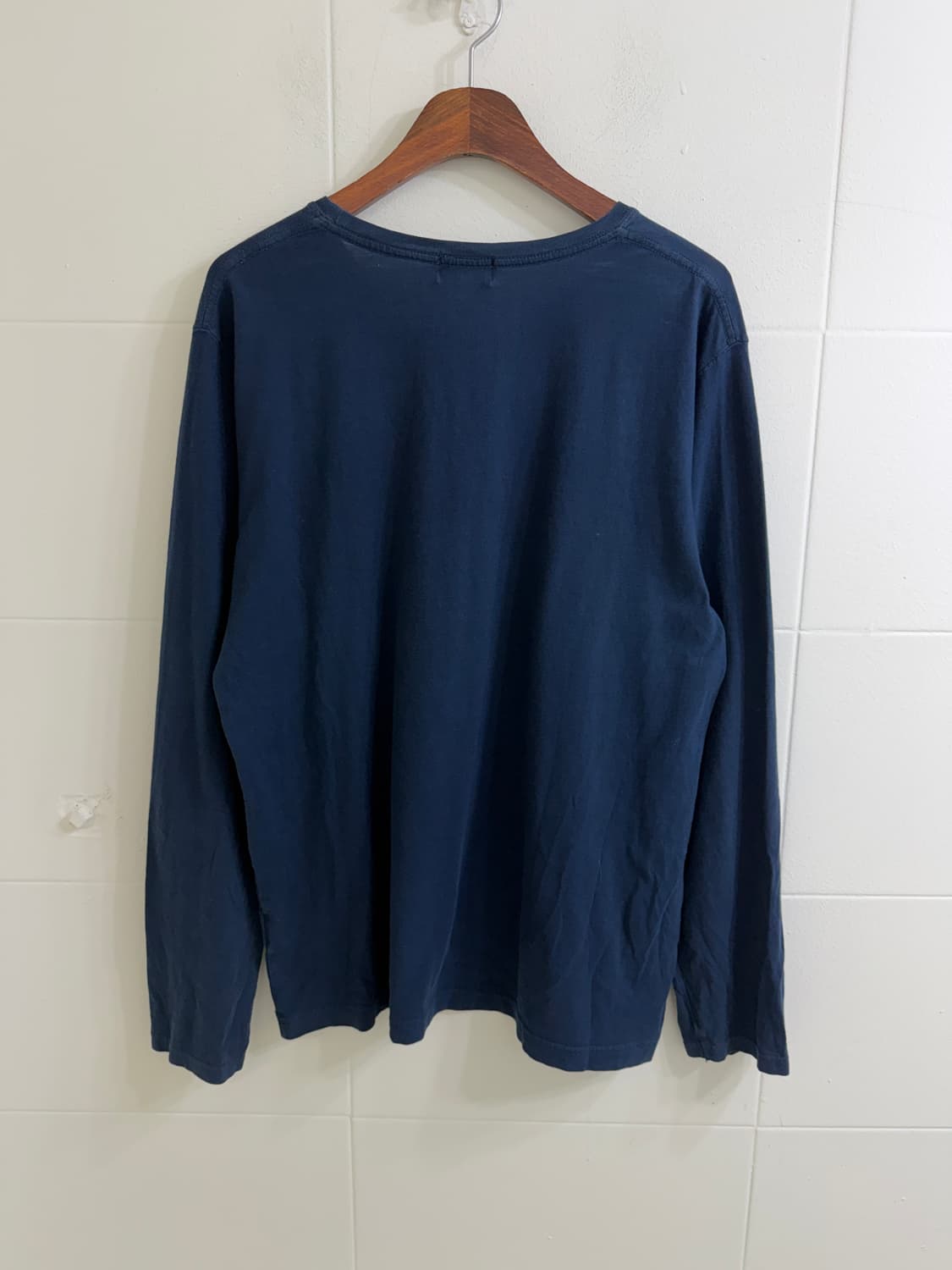 빈티지 에반게리온 사도 초호기 프린팅 네이비 롱슬리브 상품이미지5