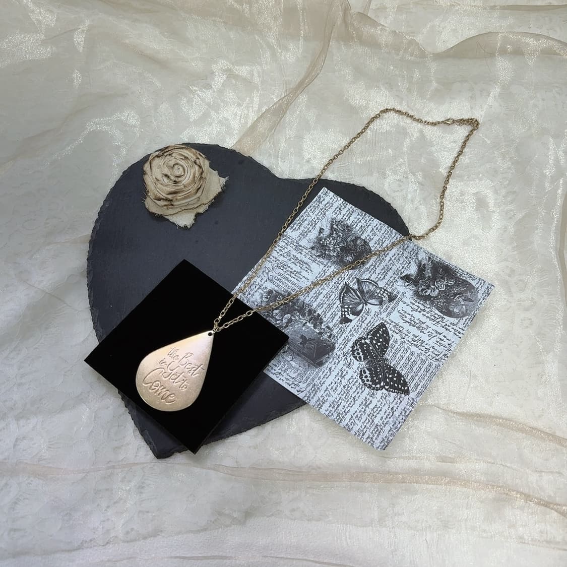 빈티지 중세 마테 the best is yet to come 목걸이 상품이미지2