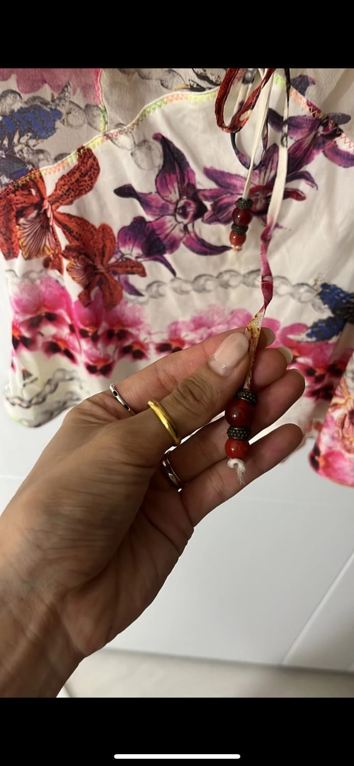로베르토 까발리 플라워 블라우스 44,마른55 상품이미지4