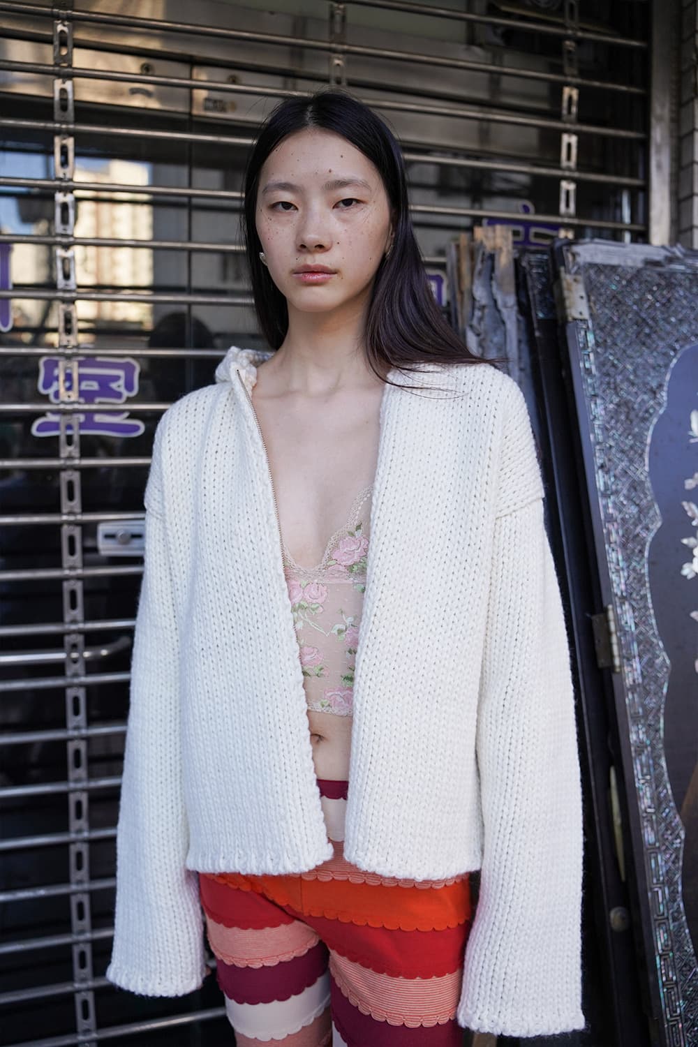 누아누 / Noon Zip Up_Ivory / os / 새상품 상품이미지1