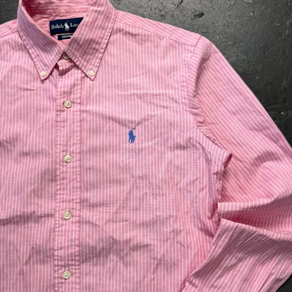 90-95 폴로 스트라이프 셔츠  상품이미지2
