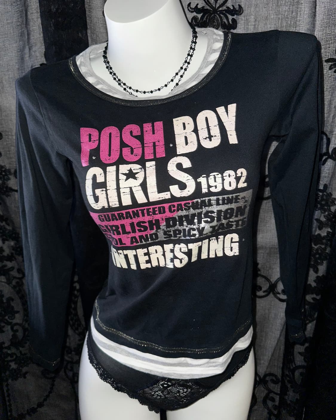 kitsch lettering long-sleeved 상품이미지2