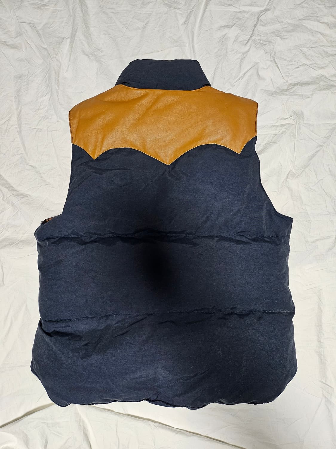 휴스턴 재팬 레더 패딩 조끼 패딩 베스트 M 상품이미지2