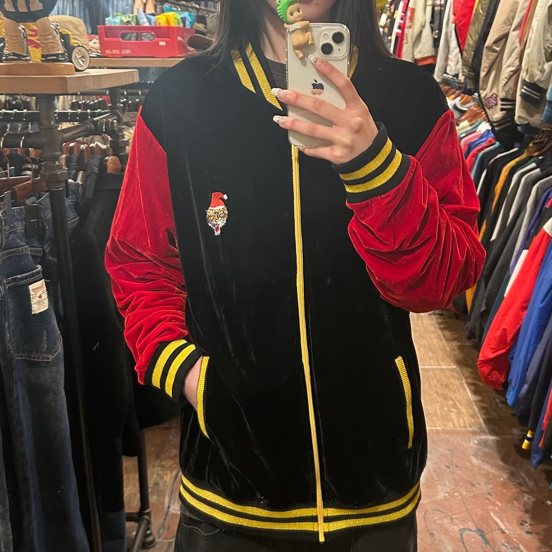 [HI] VTG 벨벳 져지 블랙 상품이미지2