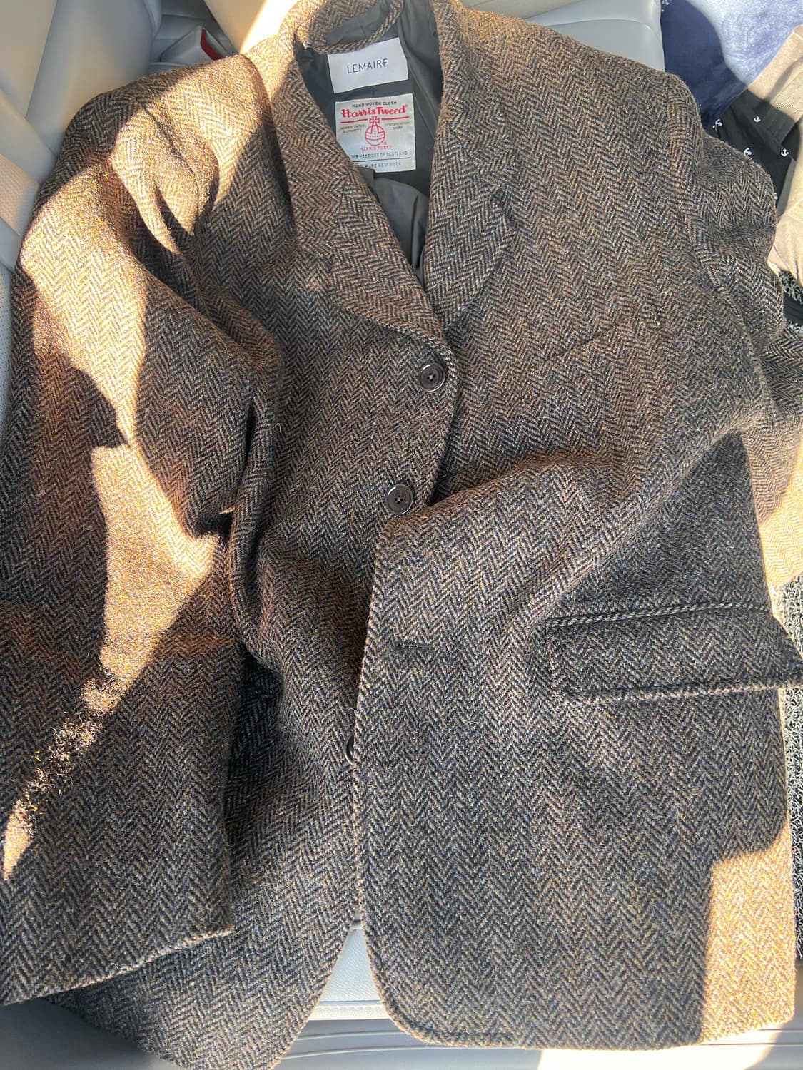 르메르 해리스 박시 테일러드 자켓 브라운 36사이즈 상품이미지7