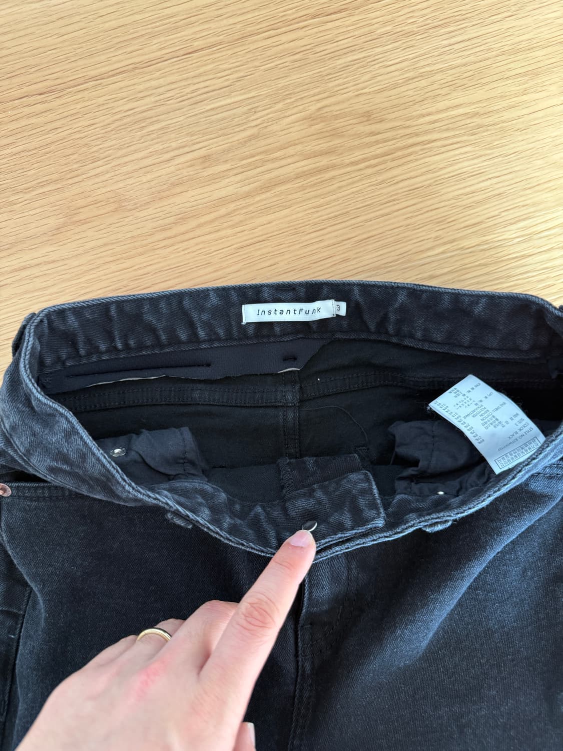 인스턴트펑크(INSTANTFUNK) 블랙 데님 상품이미지6