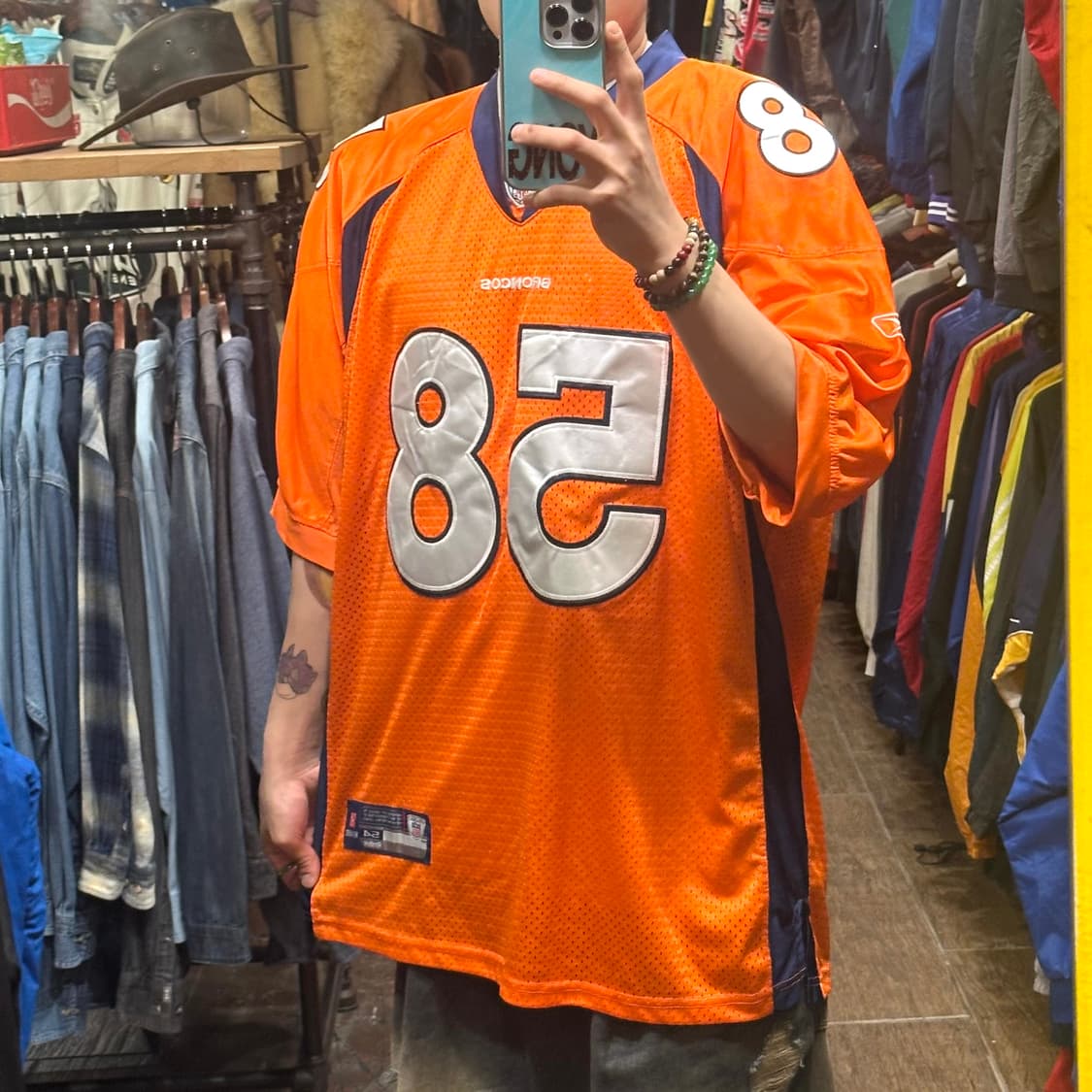 [HI] NFL 리복 반팔져지 오렌지 상품이미지3
