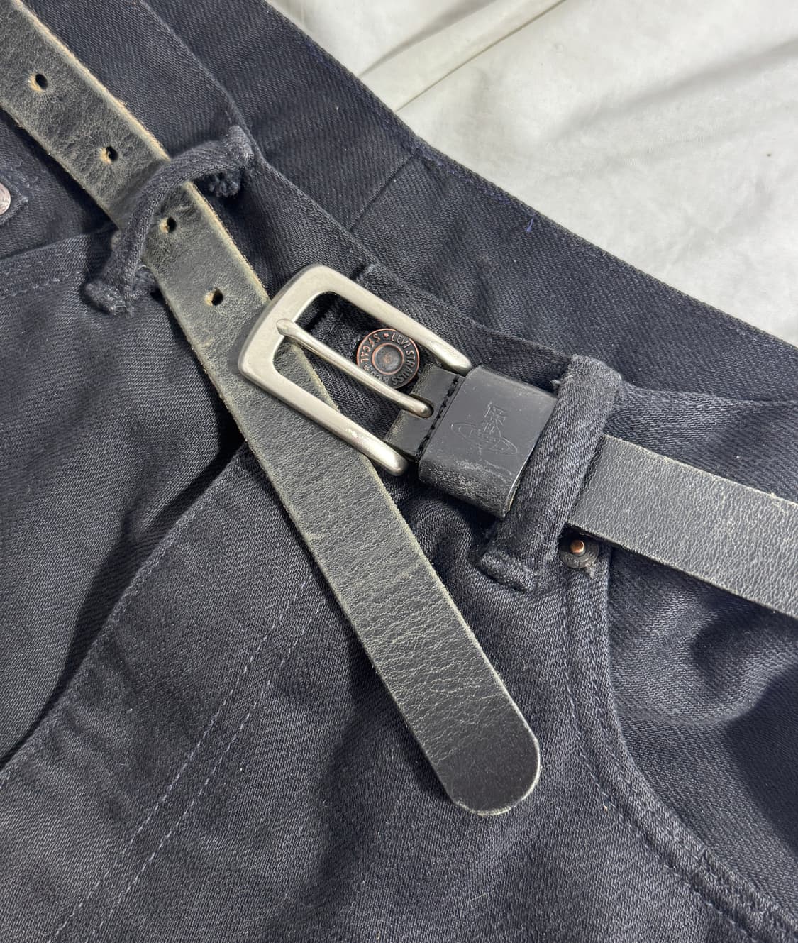 비비안 웨스트우드 레더 벨트 상품이미지1