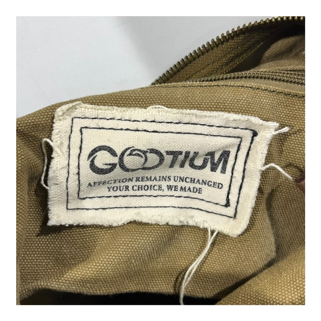 [GOOTIUM] 구티움 밀리터리 투포켓 캔버스 크로스백 상품이미지5