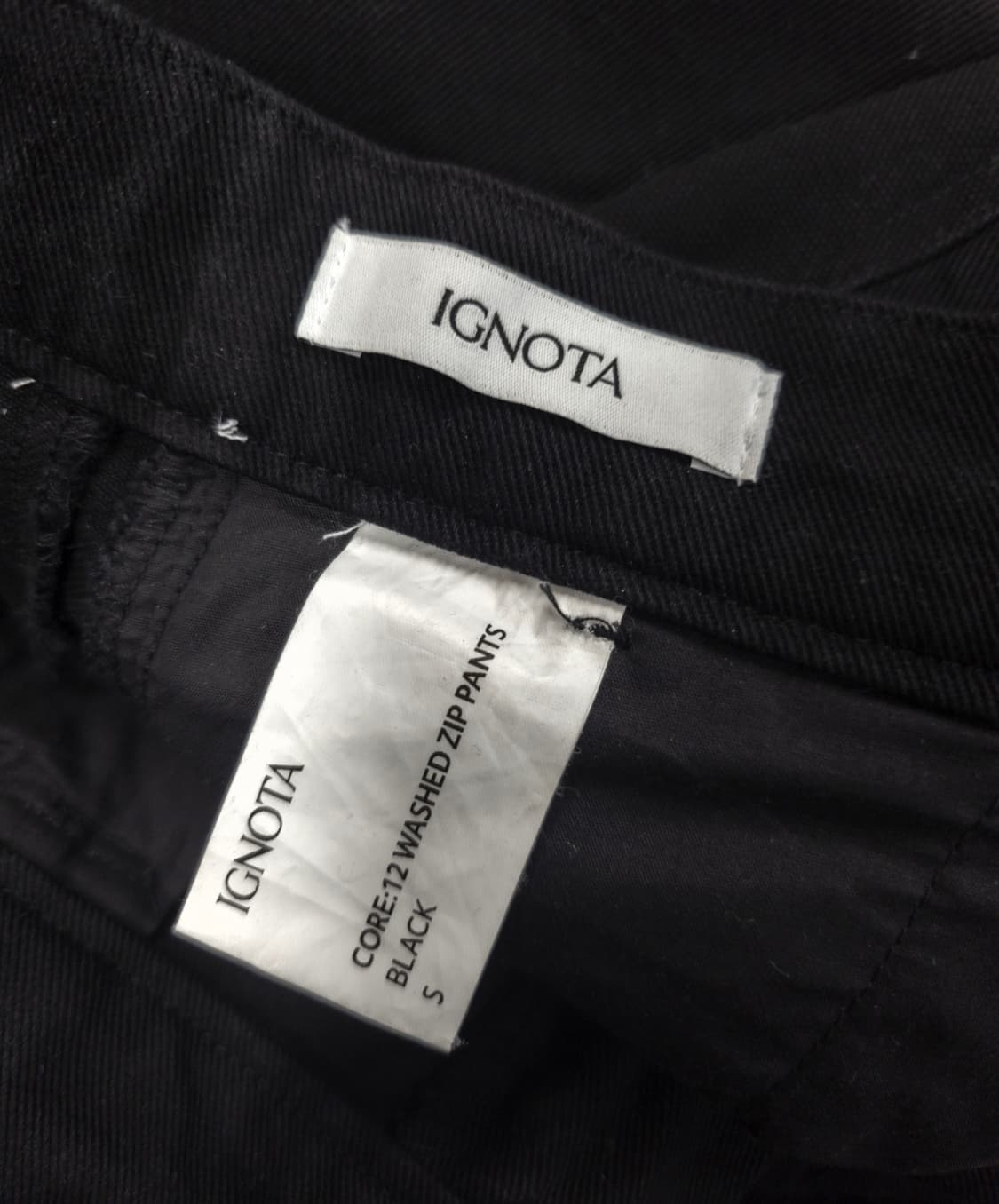 이그노타 코어 12 워시드 집 팬츠 S사이즈 상품이미지6