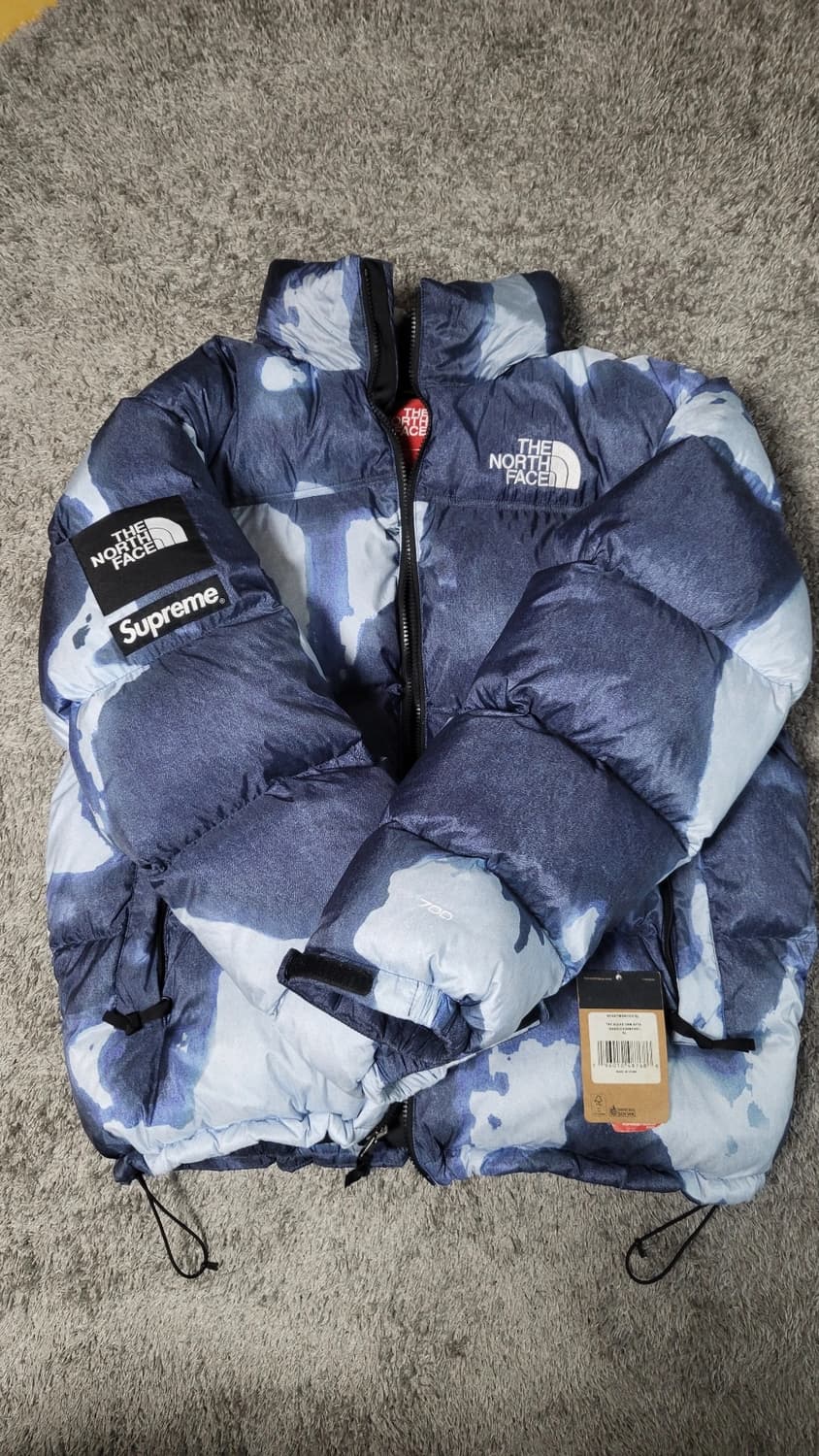 [XL] 슈프림 x 노스페이스 블리치드 데님 눕시 상품이미지1