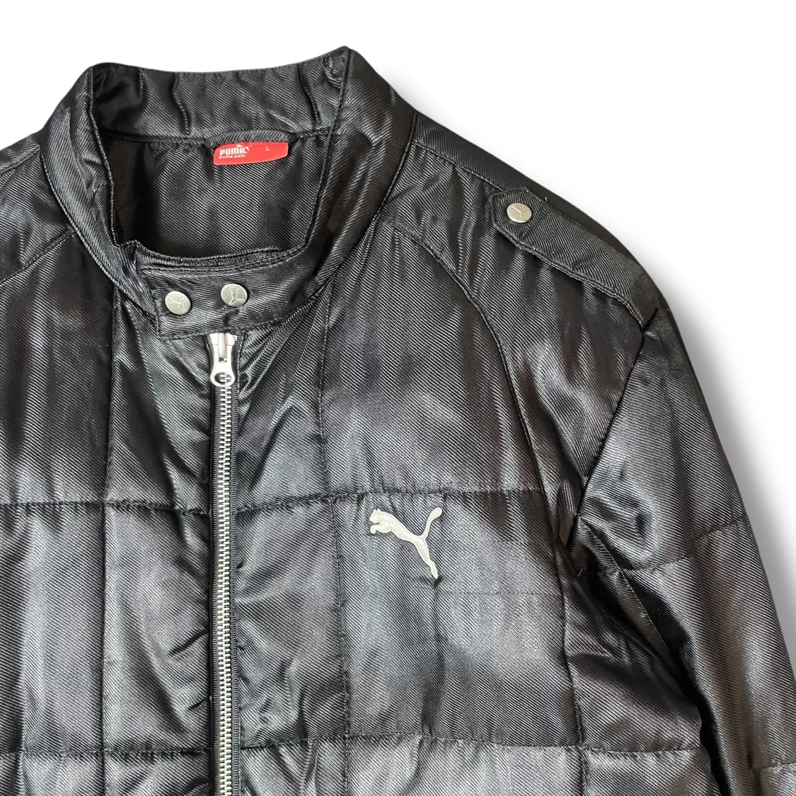 푸마 90S 올드스쿨 누빔 패딩 자켓 L 상품이미지3