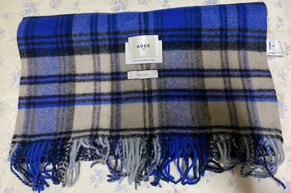 아더에러 레빈트 체크 머플러 목도리 블루 상품이미지2