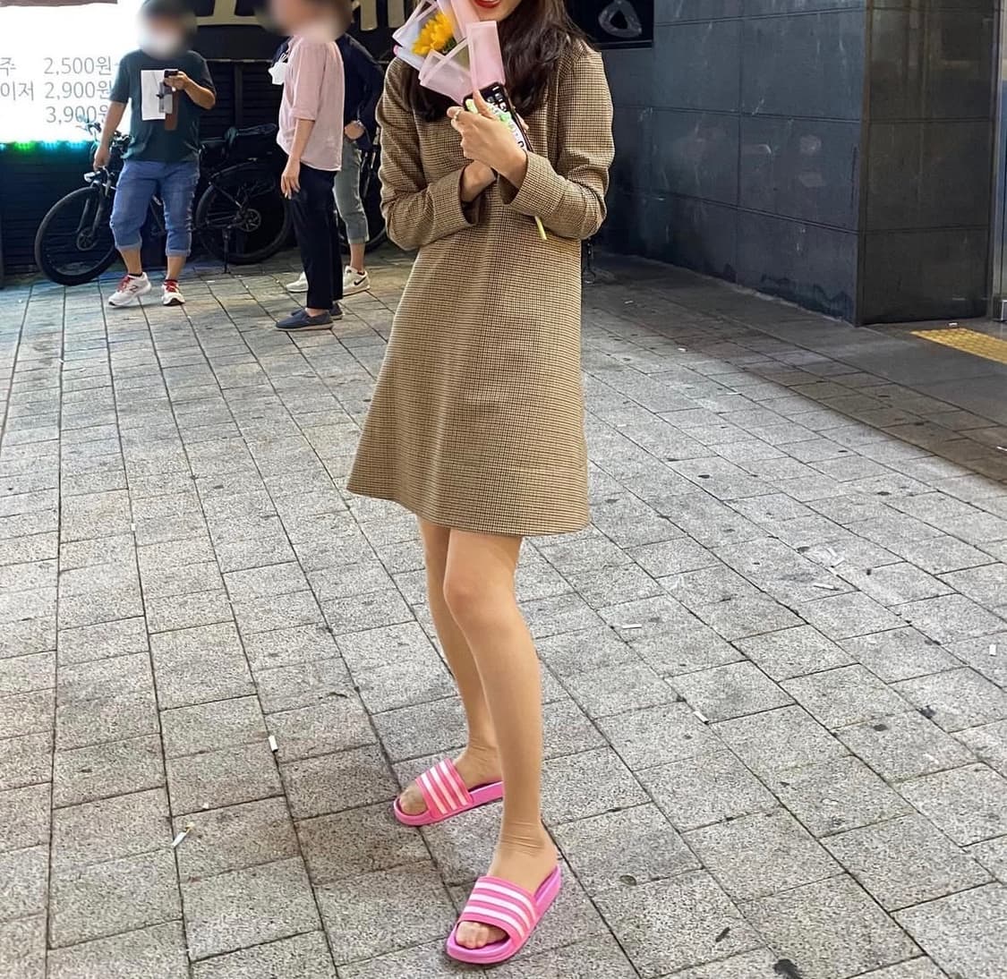 아페쎄 체크 미니 원피스 상품이미지7