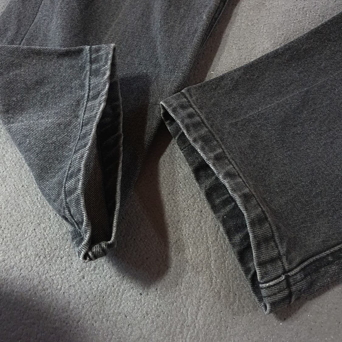 던스트 테일러드 크롭 데님 블랙 L 상품이미지6