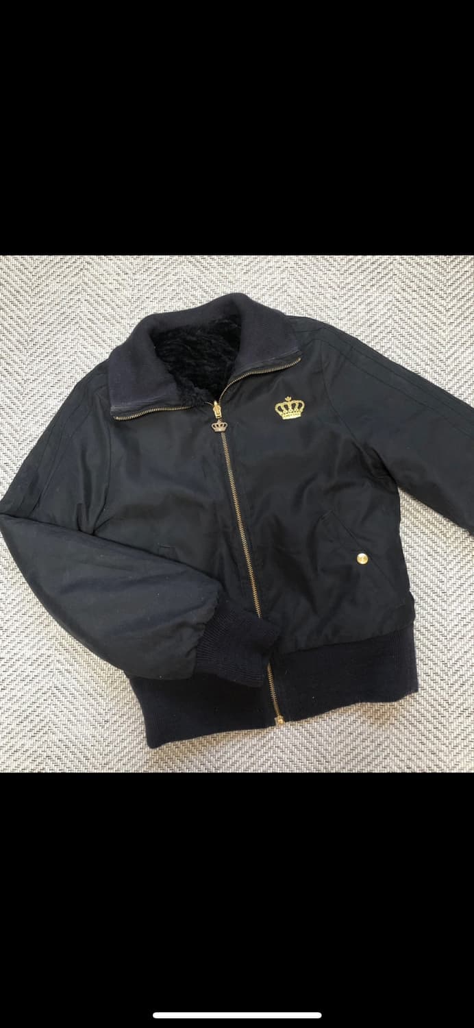 빈티지 아디다스 미시엘리엇 리버시블 블랙 퍼 점퍼 상품이미지1