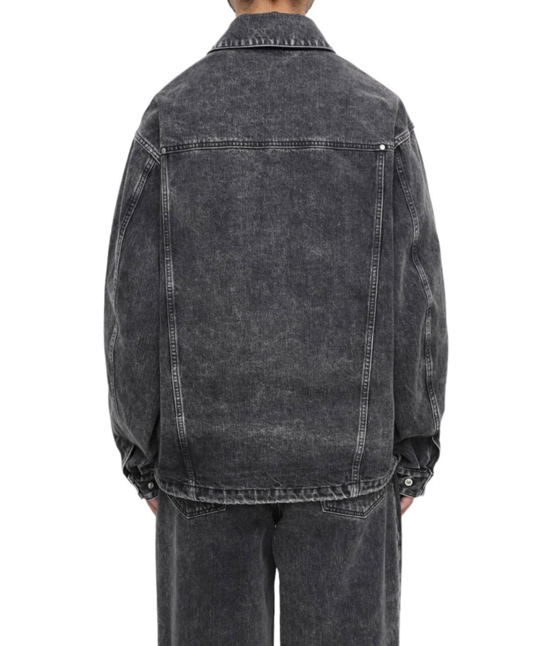 stein 슈타인 캐미컬 블리치 데님 쇼츠 자켓 상품이미지6