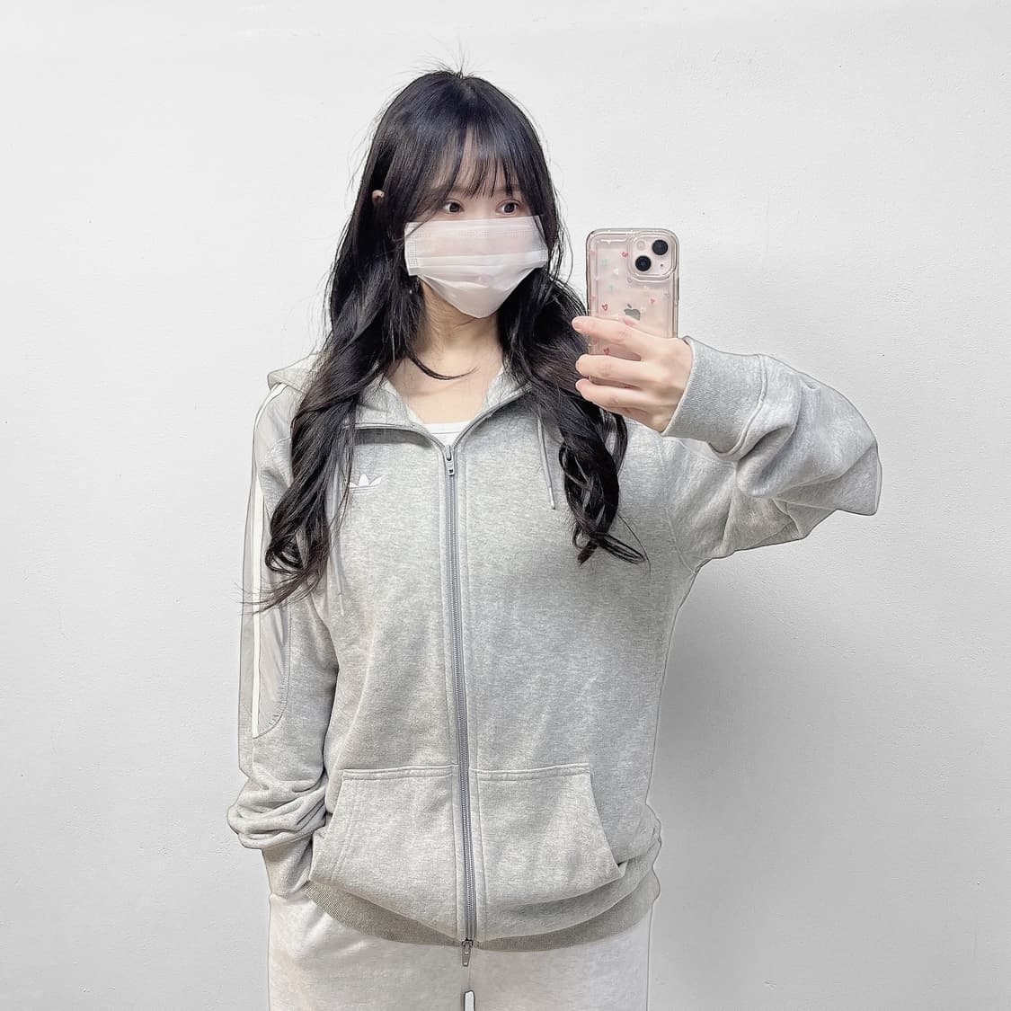 아디다스 파이어버드 후드집업 그레이 상품이미지1