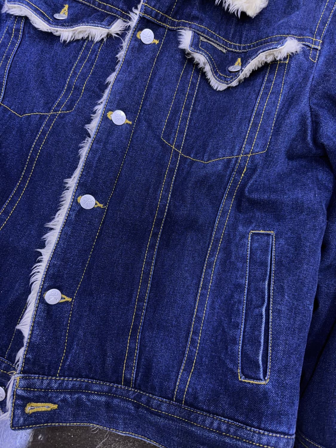 캘빈클라인 진 퍼 쉐르파 데님자켓 청자켓 L 상품이미지5