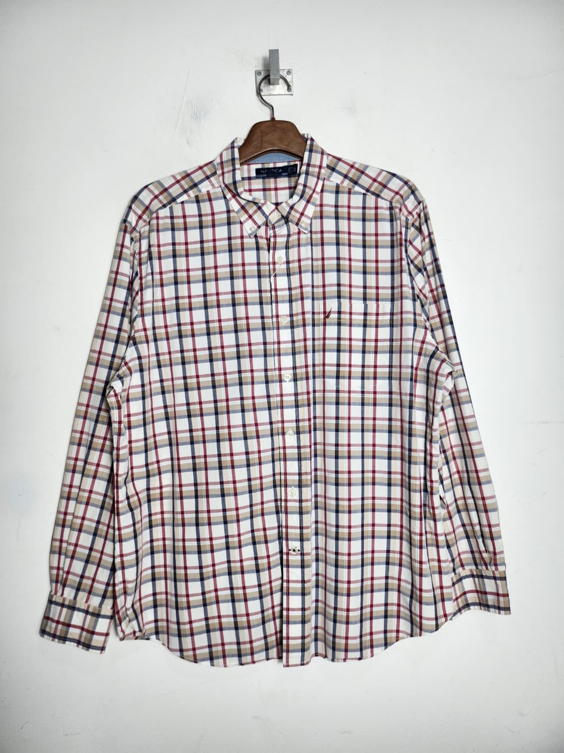 Nautica 체크 버튼다운 셔츠 상품이미지1
