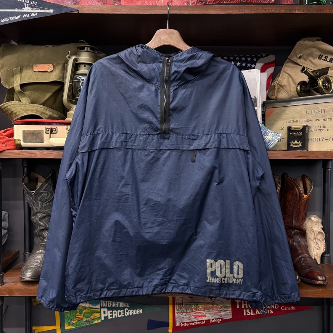 90s 폴로진스 올드스쿨 립스탑 윈드브레이커 아노락 N175 상품이미지1
