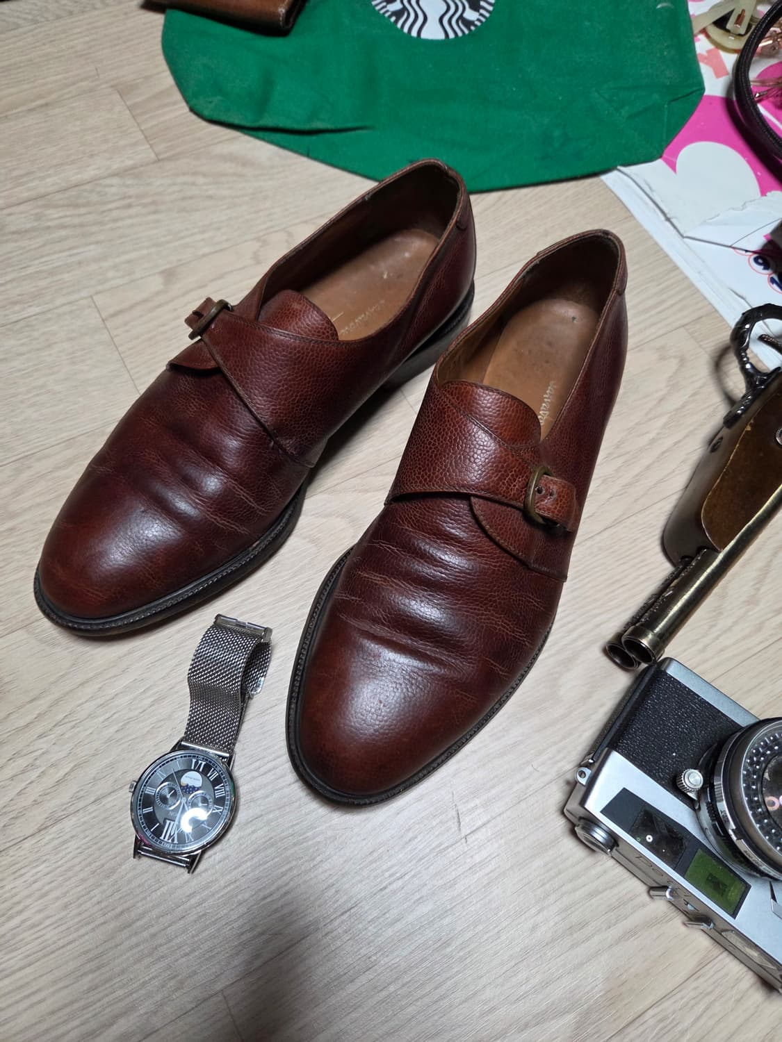 살바토레 페라가모 클래식 싱글 몽크 스트랩 구두 로퍼 상품이미지3