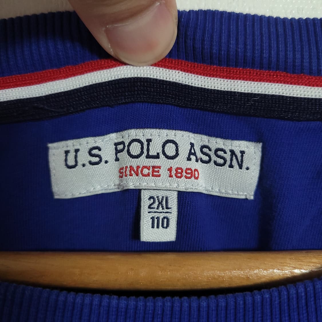 (2XL) U.S. POLO 폴로아센 블루 맨투맨 티셔츠 상품이미지2