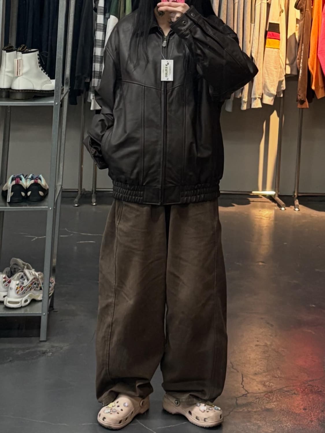 라운드트리 & 요크 램스킨 레더 가죽자켓 A3382 상품이미지1