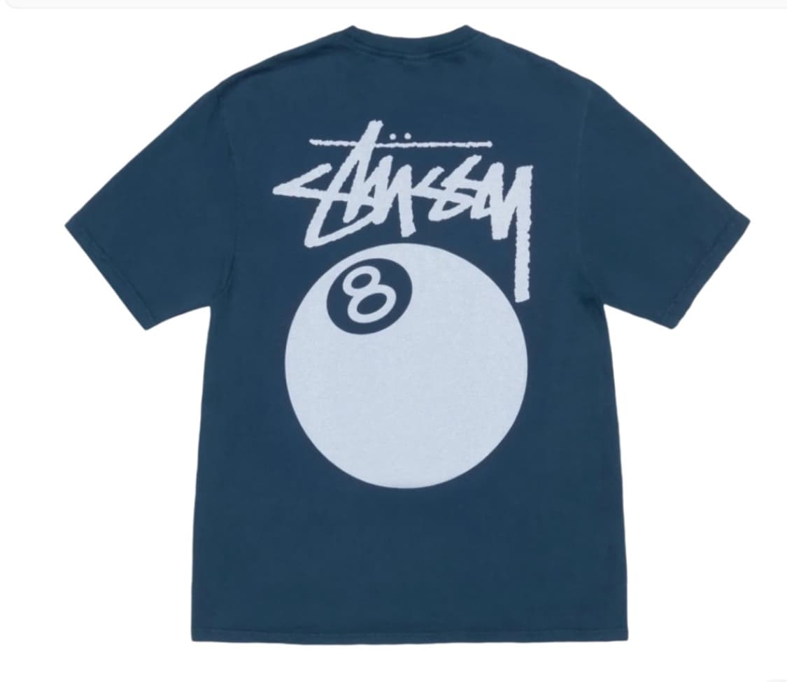 스투시 stussy 8볼 반팔티 네이비  상품이미지1