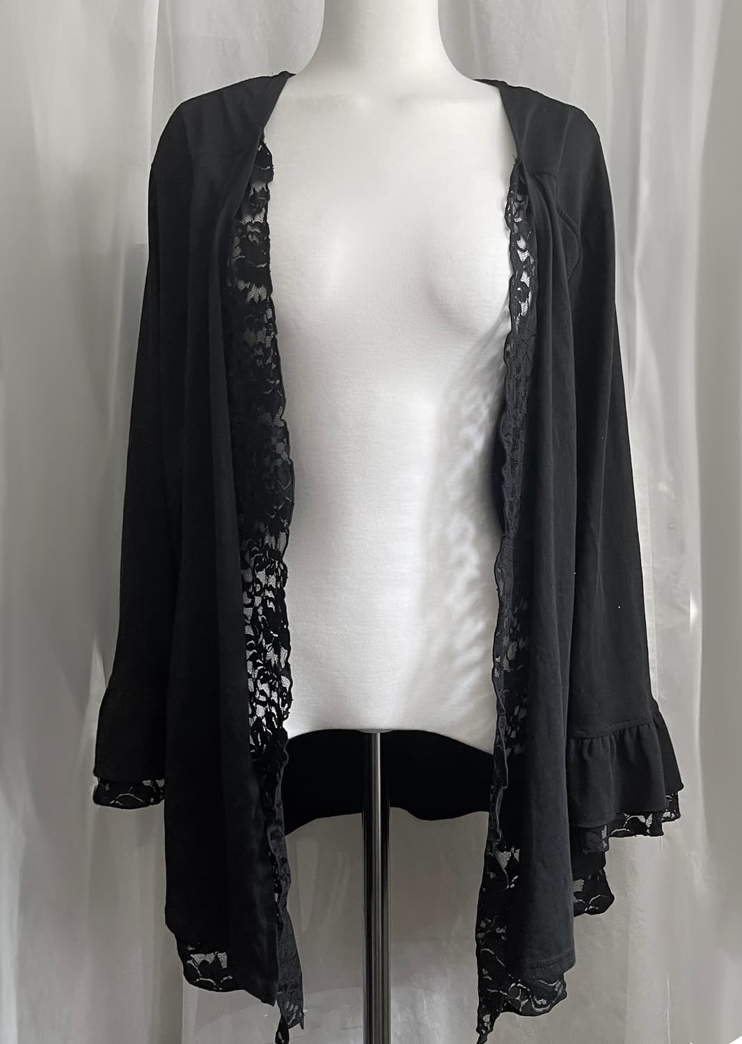 Axes femme 엑시즈팜 레이스 오픈형 가디건  상품이미지2