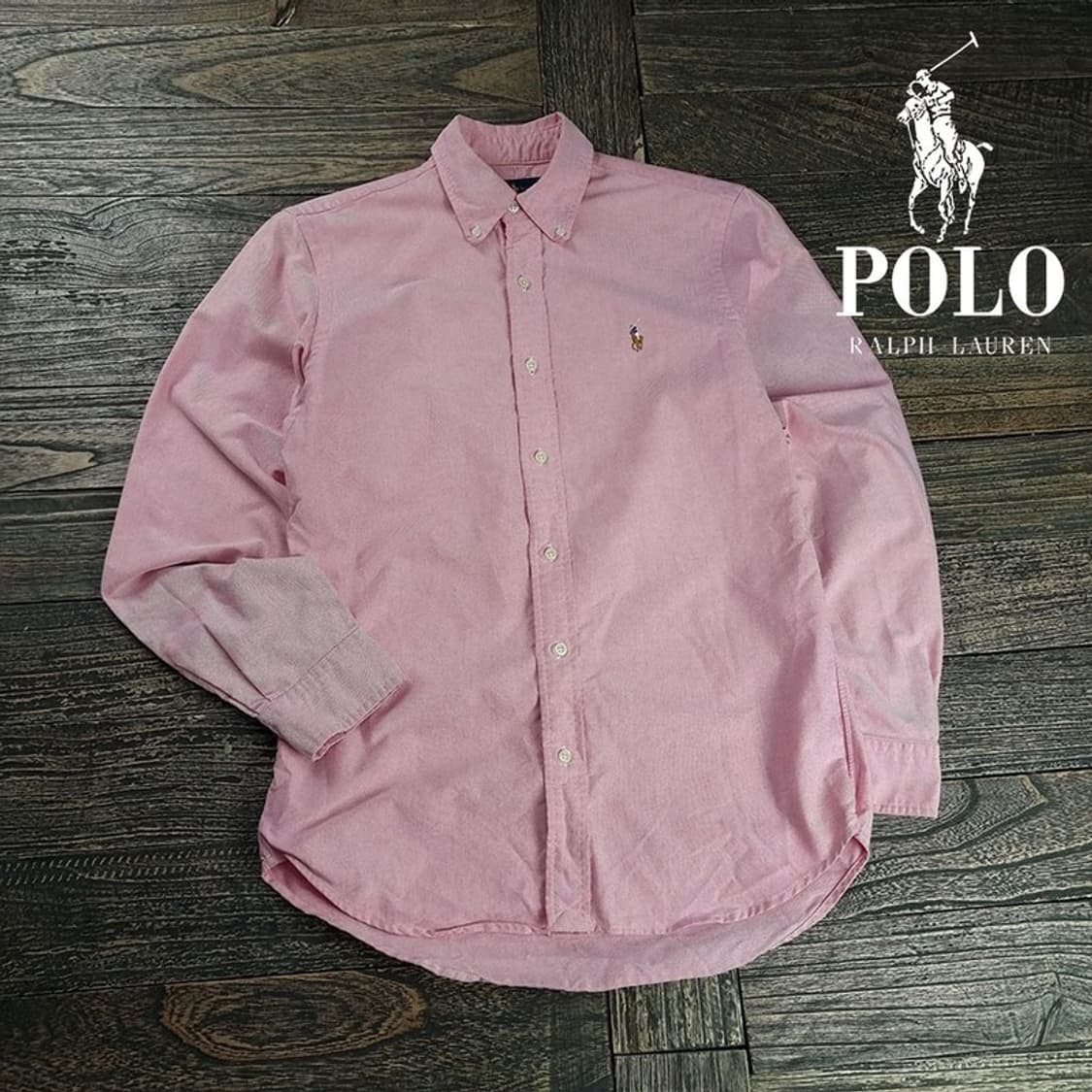 [폴로 랄프로렌] 포니 로고 자수 셔츠 핑크 M19916 상품이미지1