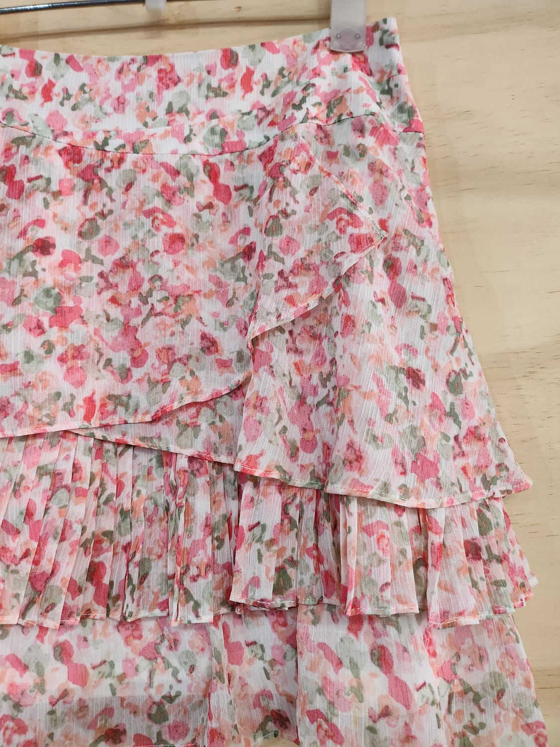 1205) 온앤온 플라워 패턴 쉬폰 미니스커트 상품이미지4