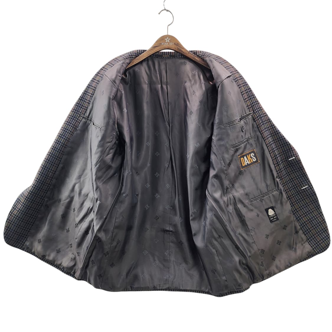 [108] 빈티지 닥스 캐시미어 혼방 모직 체크자켓 상품이미지3