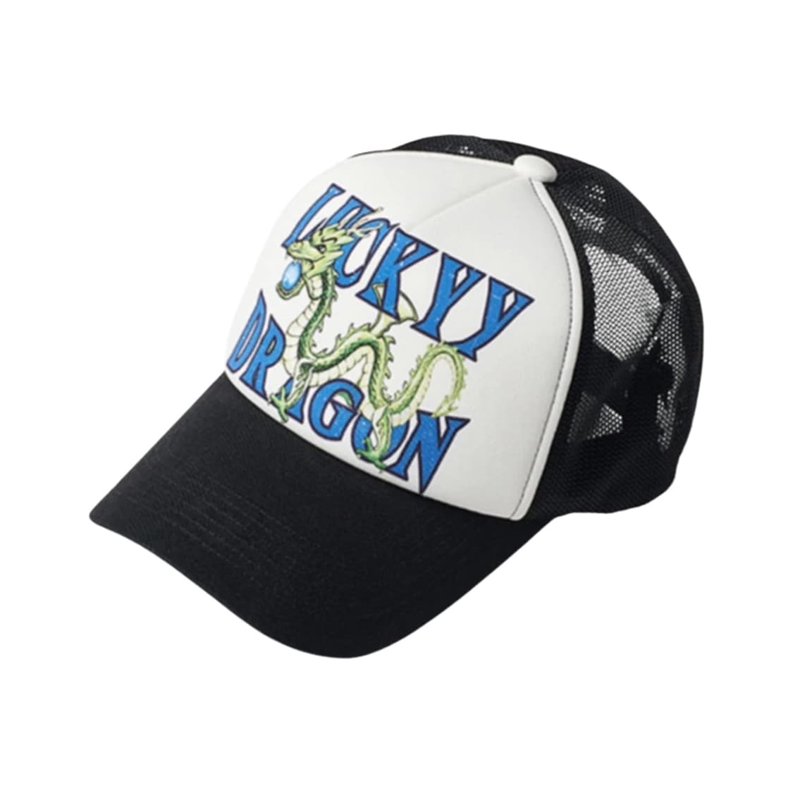 Open Yy 럭키 청룡 트러커 캡 블랙 상품이미지2