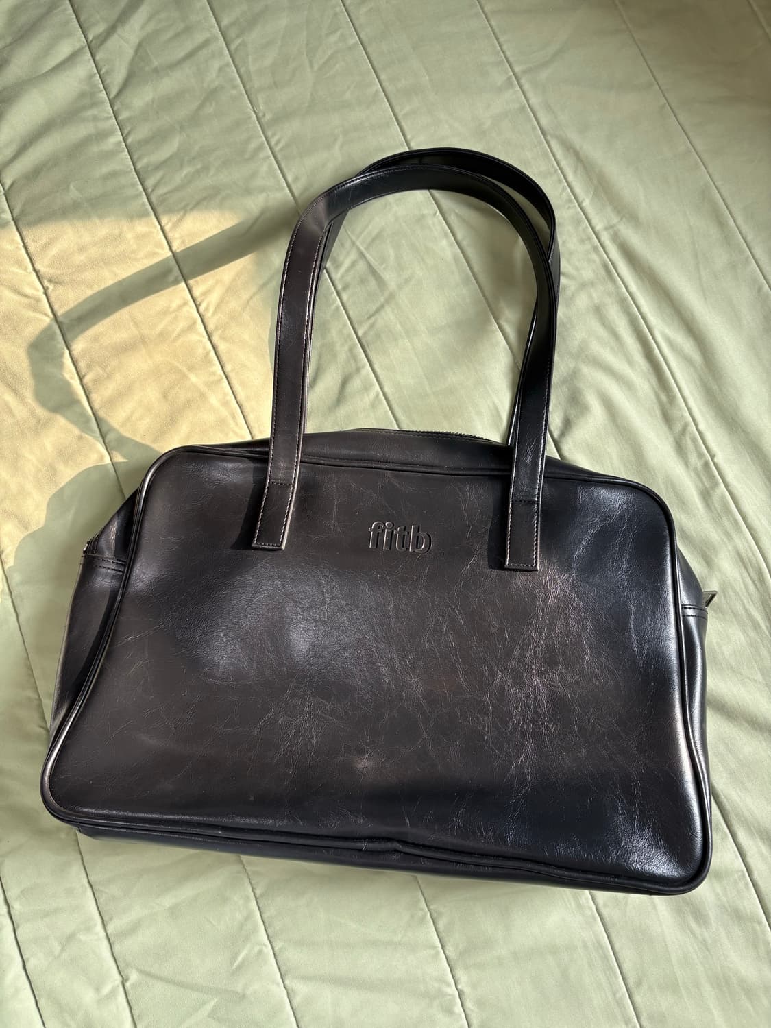 필인더블랭크 Trapezoid 숄더백 블랙 상품이미지1