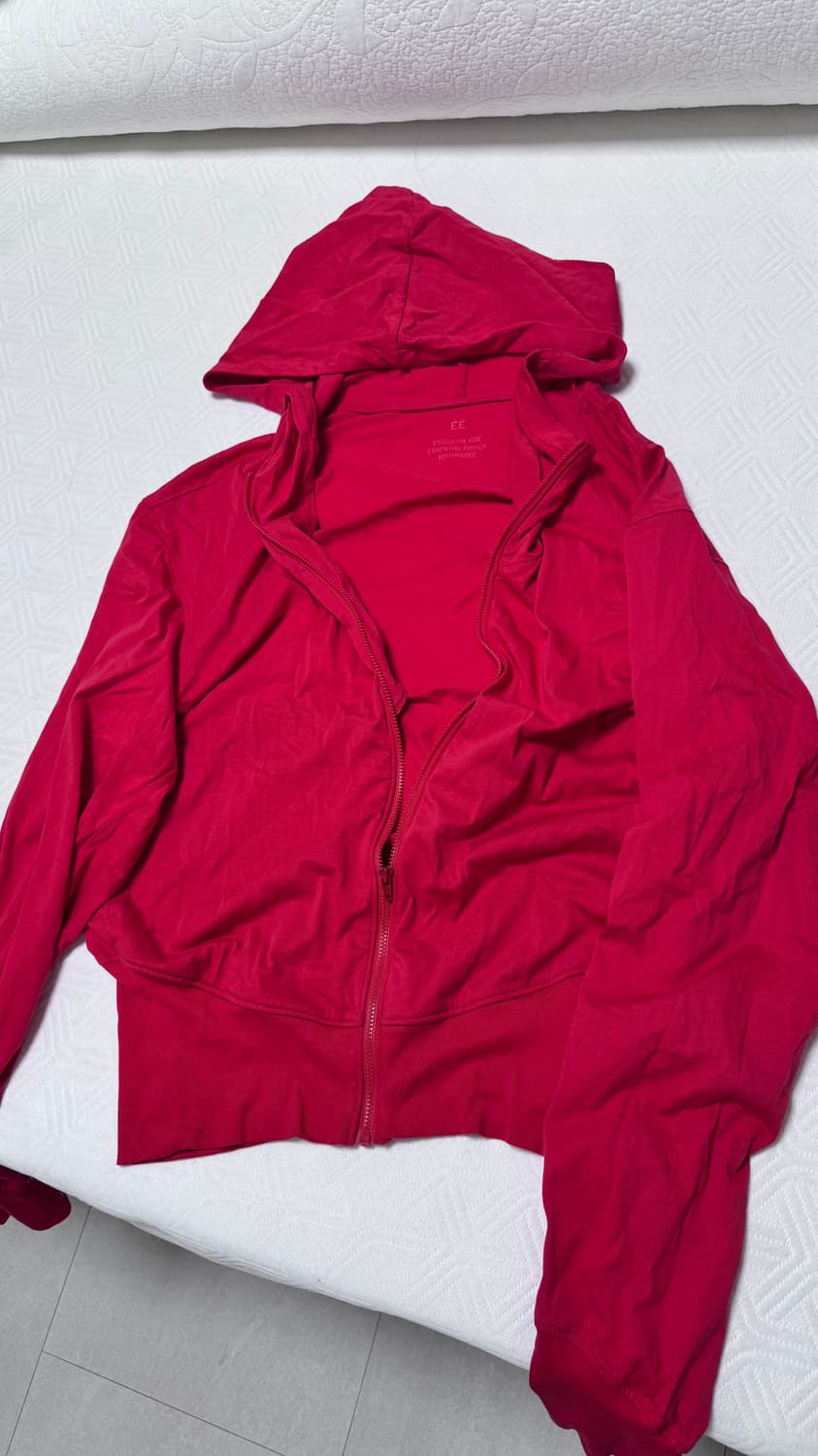 EE curved red hoodie M 상품이미지2