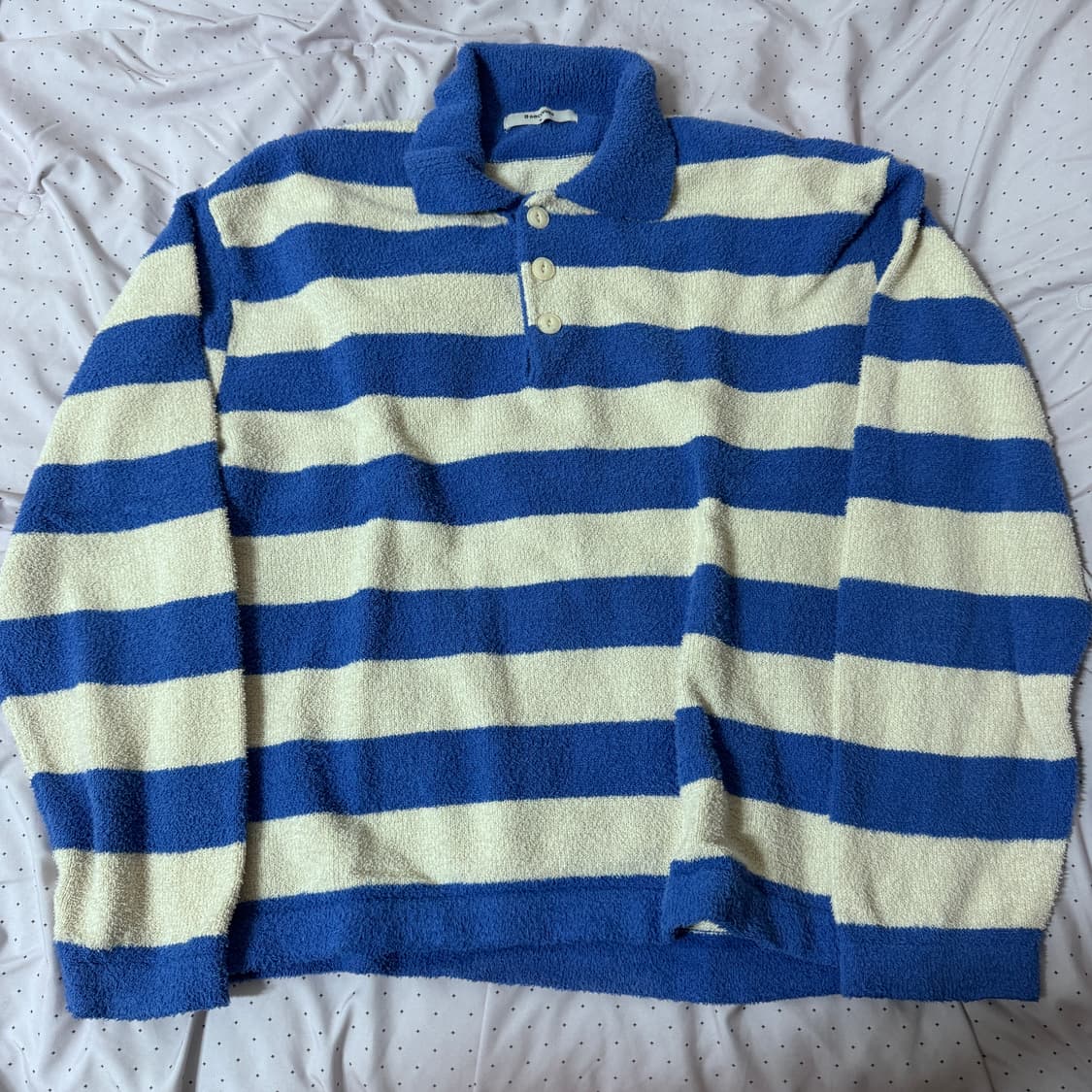 8seconds 에잇세컨즈 스트라이프 카라 니트 상품이미지1