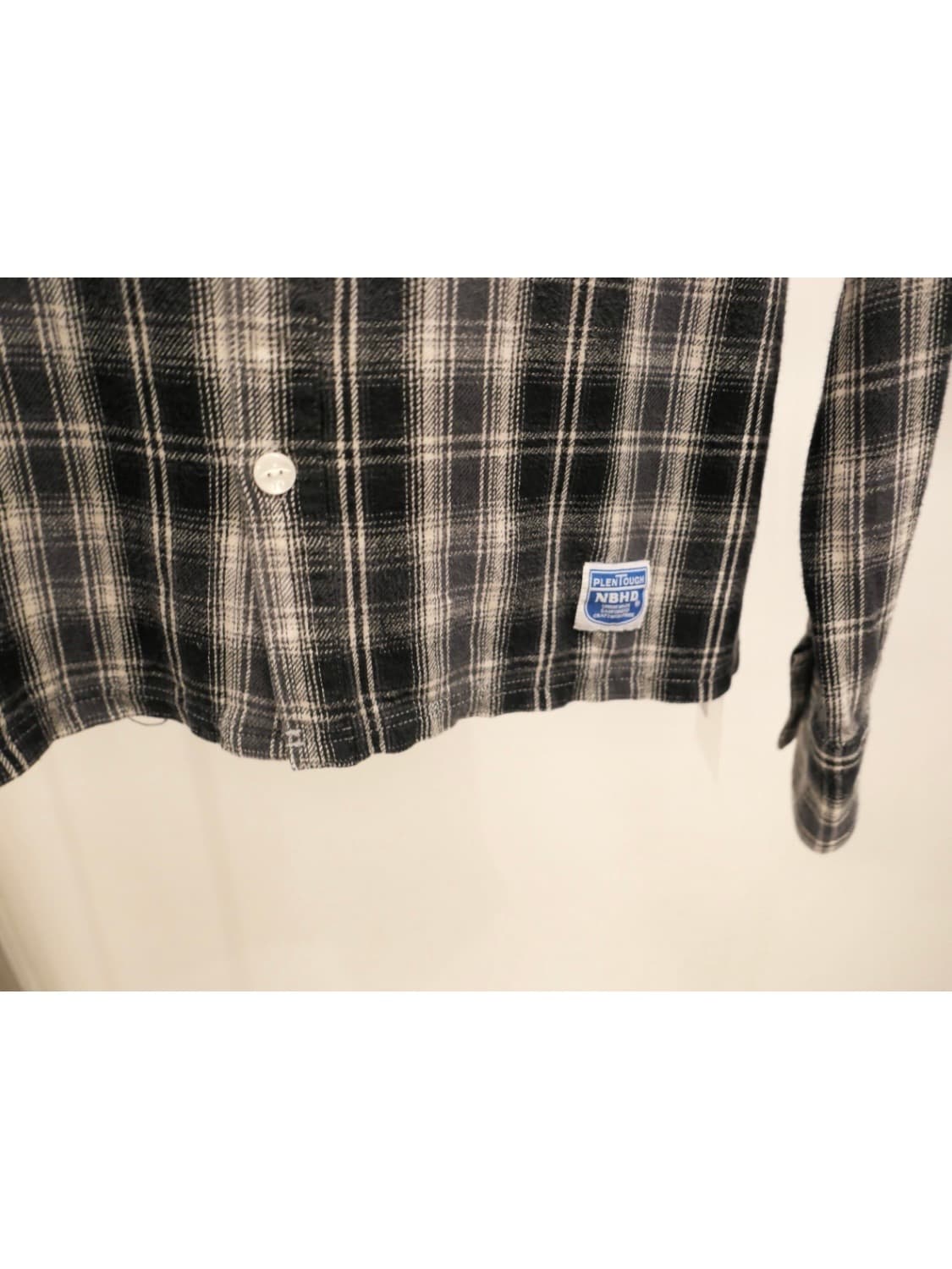 네이버후드 체크 셔츠 상품이미지3