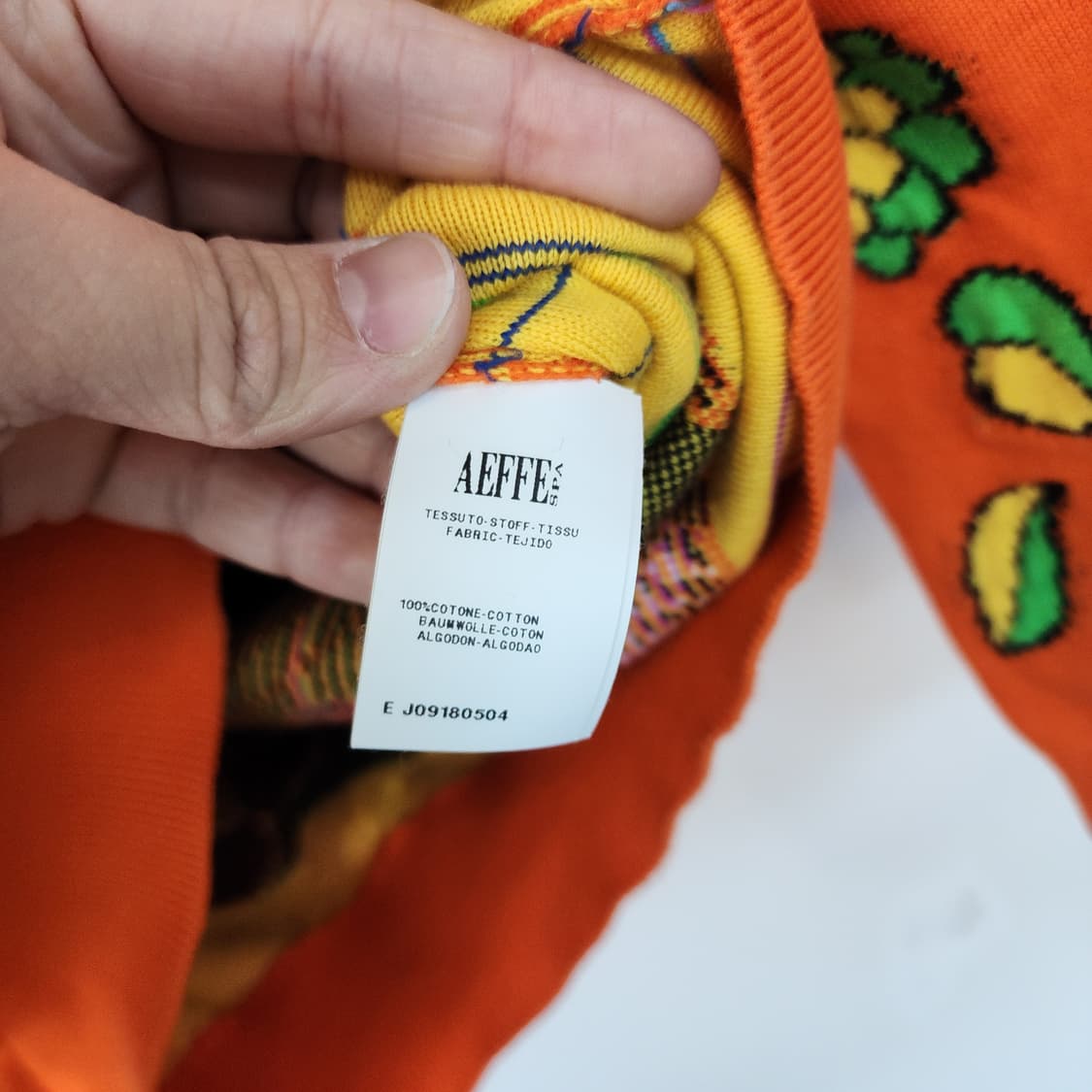 모스키노 오렌지 코튼 니트 상품이미지4