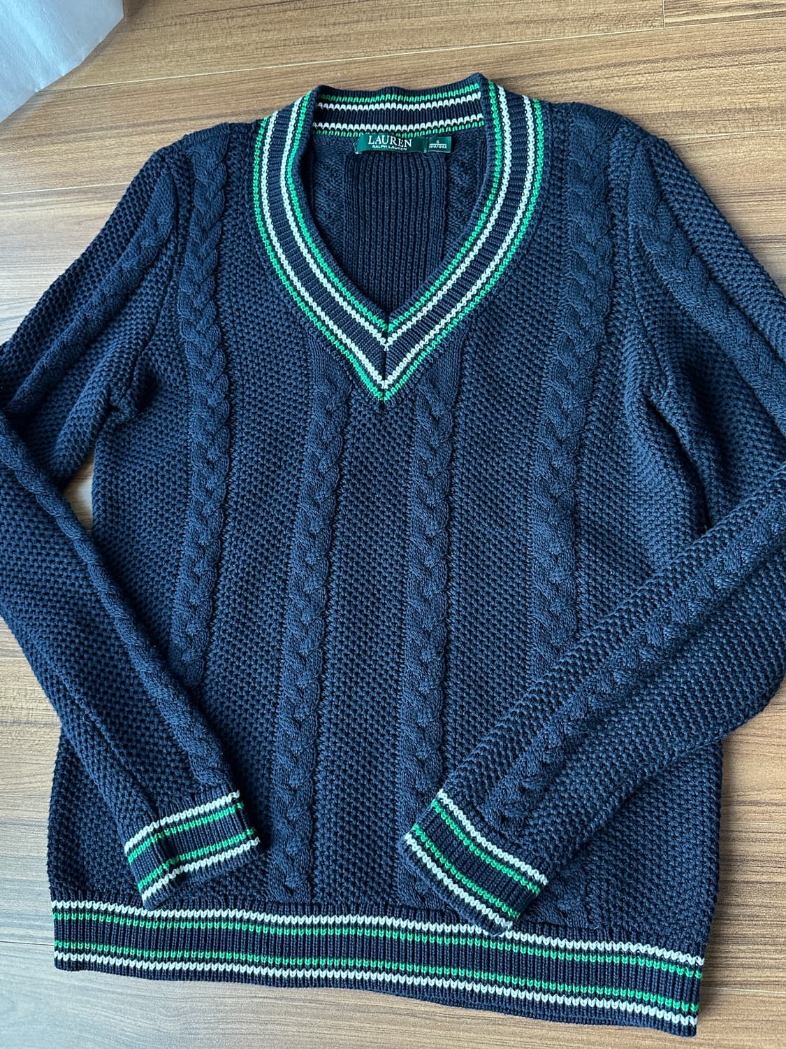 랄프로렌 크리켓 꽈배기 니트 S 상품이미지4