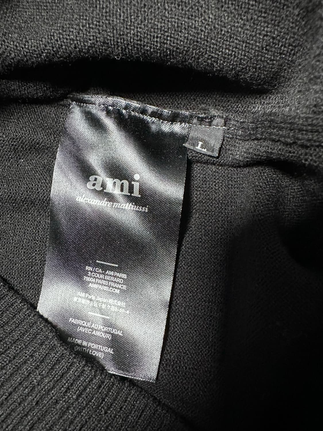 아미 여성 블랙니트L 상품이미지4